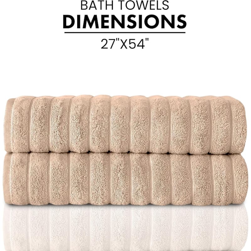 Brampton Premium Turkish Cotton 2 Piece Bath Towels Set Heavyweight