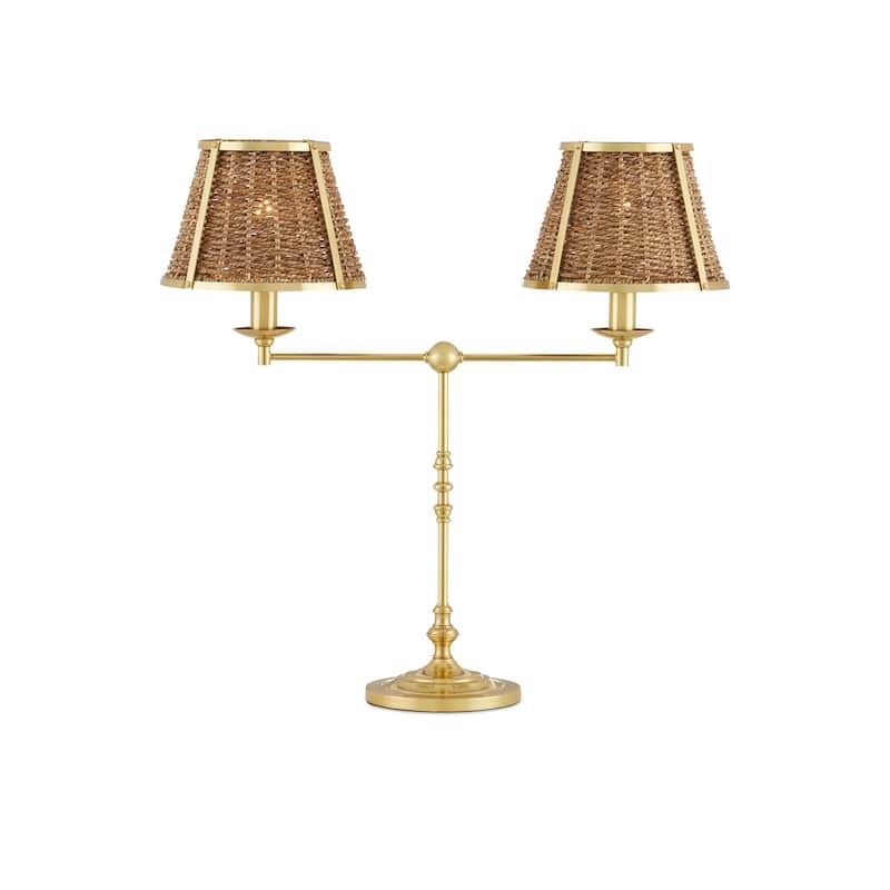 Currey & Company Deauville Desk Lamp - 25"h x 26"w x 9.75"d