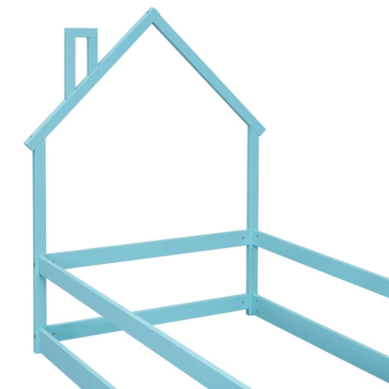 Twin Size Wood bed with Fences