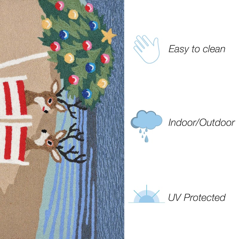 Liora Manne Ocean Holiday Outdoor Rug