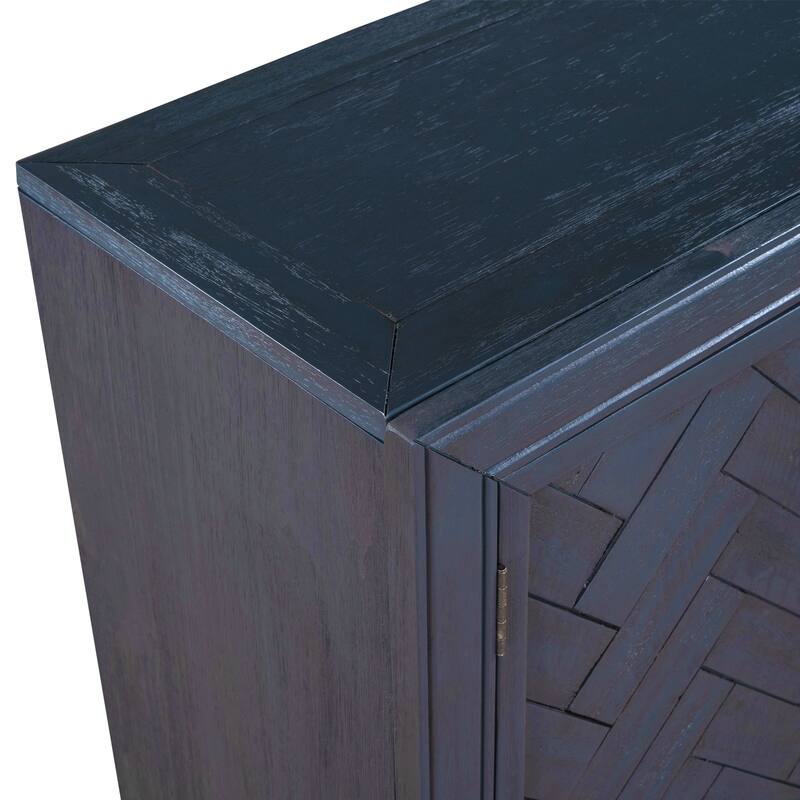 40‘’ Modern Console Table Sofa Table for Living Room with 2 Shelves
