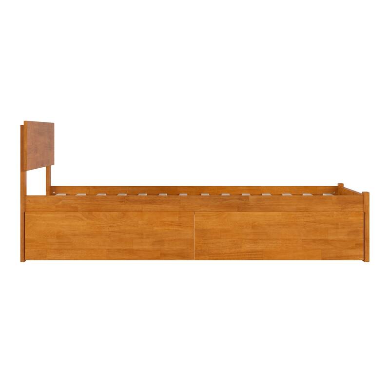 Orlando Platform Bed with Footboard and Storage Drawers