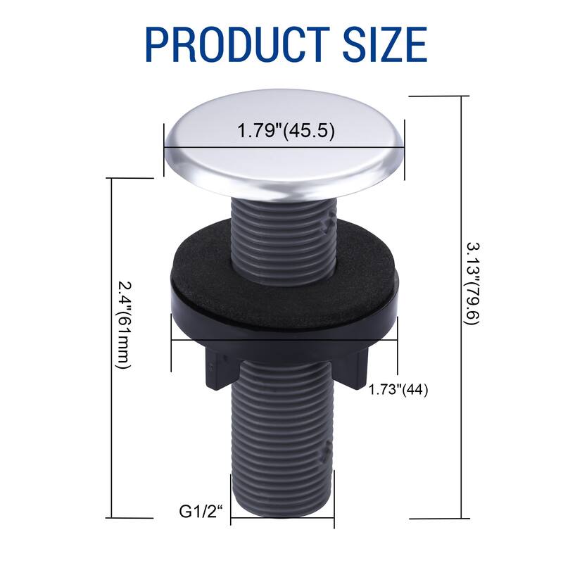WOWOW 1-3/4 in.Kitchen Sink Hole Cover in Modern