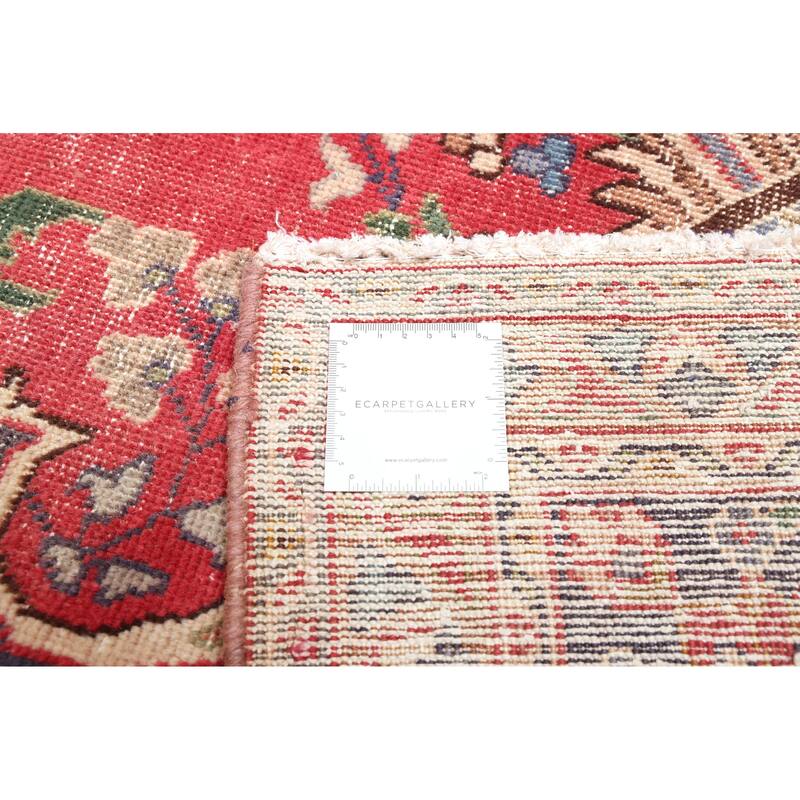 ECARPETGALLERY Hand-knotted Antalya Vintage Red Wool Rug - 7'10 x 11'0