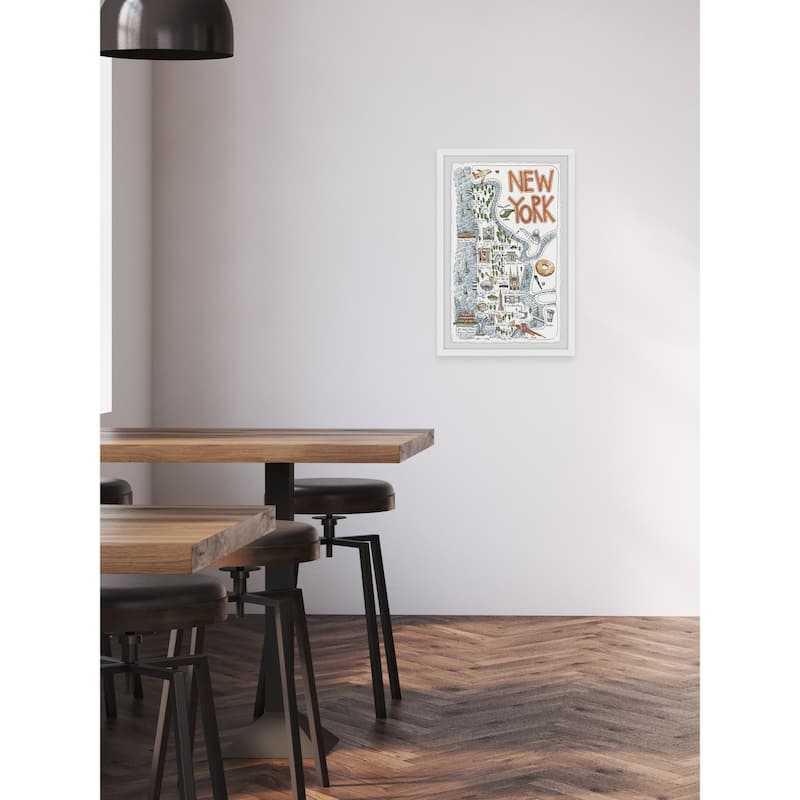 'New York Spots' Framed Painting Print