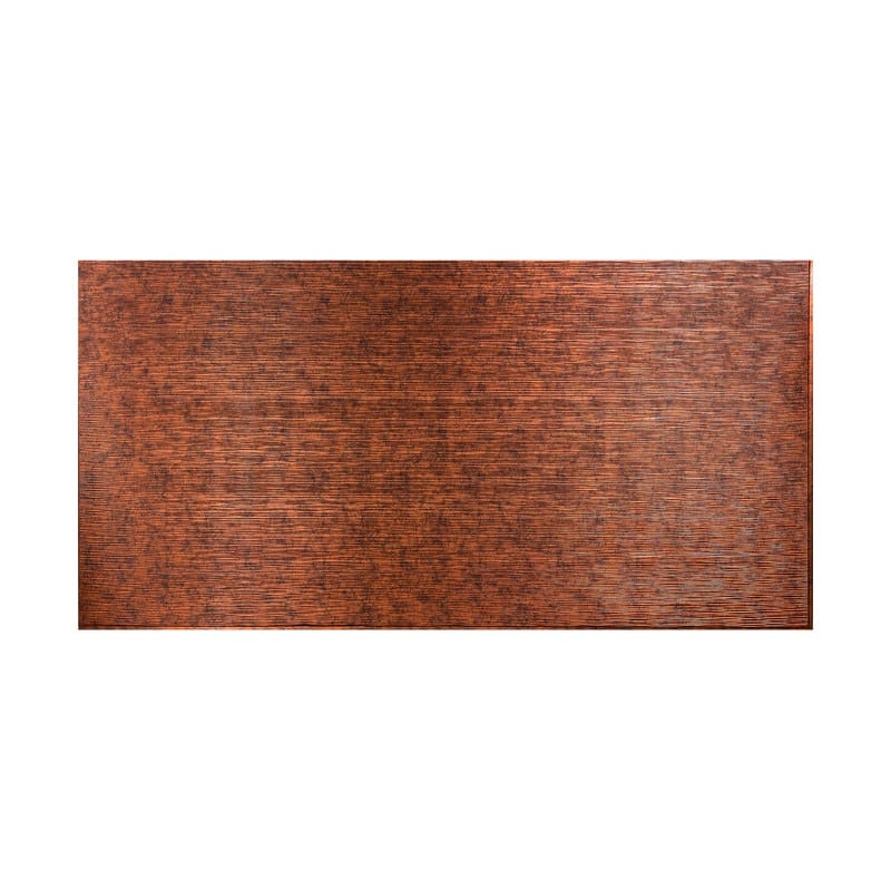 FASÄDE Ripple Horizontal 4-foot x 8-foot PVC Wall Panel in Moonstone Copper - 4 x 8