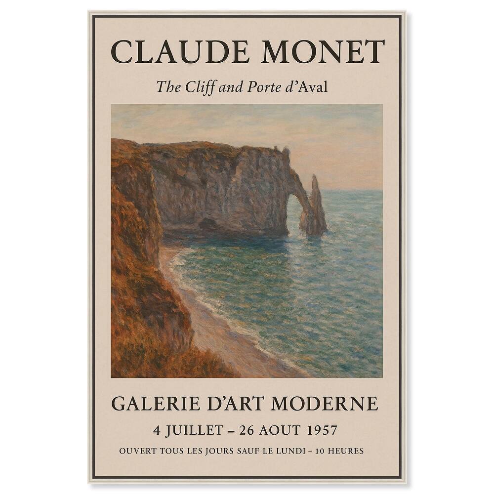 Monet's Seascape Canvas by Art Remedy