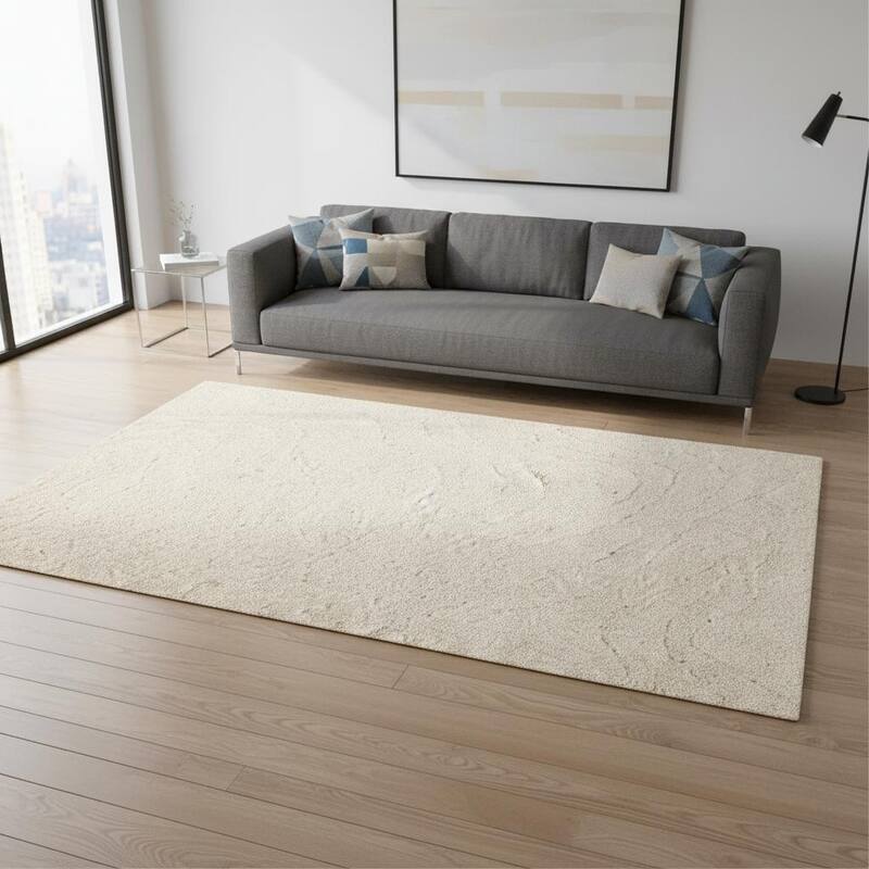 HomeRoots Abstract Modern Rectangle Area Rug - 5' X 8'