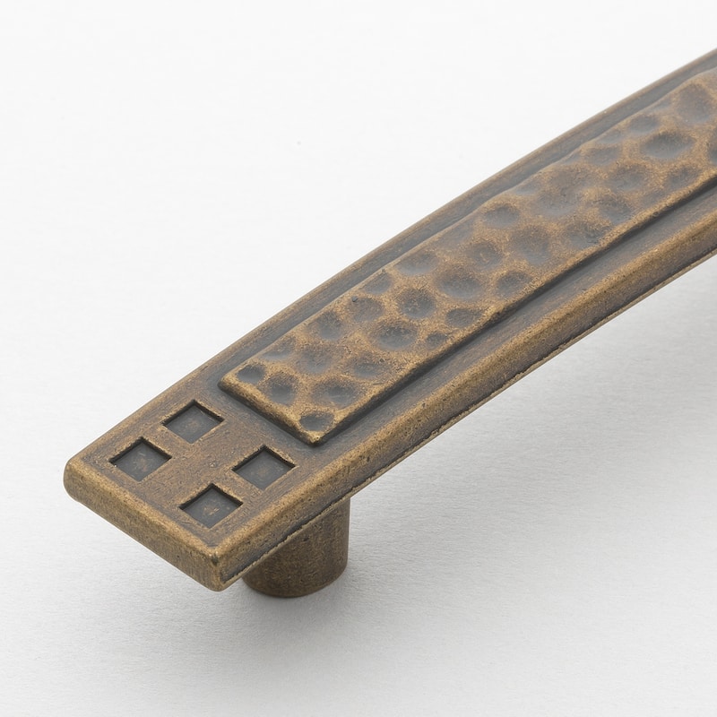 GlideRite Antique Brass Mission Cabinet Pulls (Case of 25) - 25 Pack