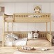 preview thumbnail 16 of 25, Full XL over Queen Bunk Bed with Ladder and Guardrails