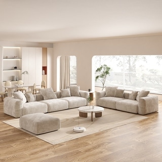 Large Corduroy Fabrics Upholstery Modular Sectional Sofa Set for Living Room Bed Bath Beyond 40342657