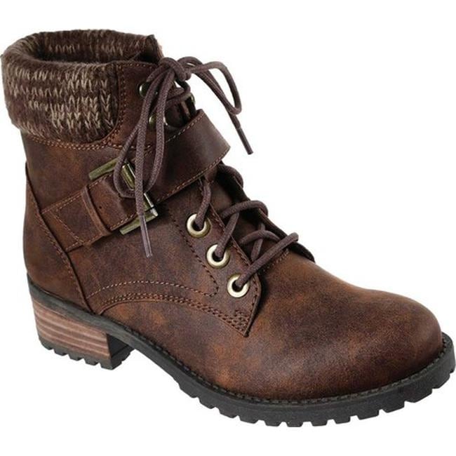 Skechers Women's Dome Ankle Boot Brown 