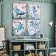 preview thumbnail 6 of 11, Monterey Bay Nautical Ocean Vintage Canvas Wall Art Print, 4 Piece Set 24" x 24"