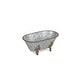 preview thumbnail 7 of 10, Gray Metal Large Decorative Bathtub Multi