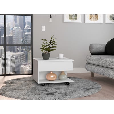 Peterson 1-Drawer 1-Shelf Lift Top Coffee Table