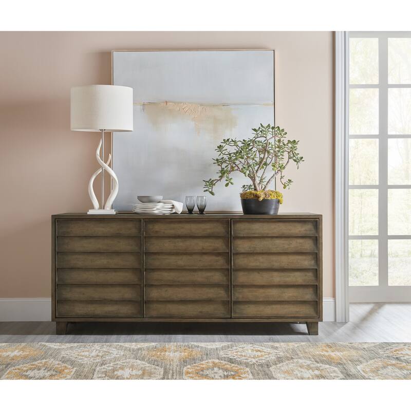 Hooker Furniture Sundance 76" Wide Coastal Casual Luxury Sideboard