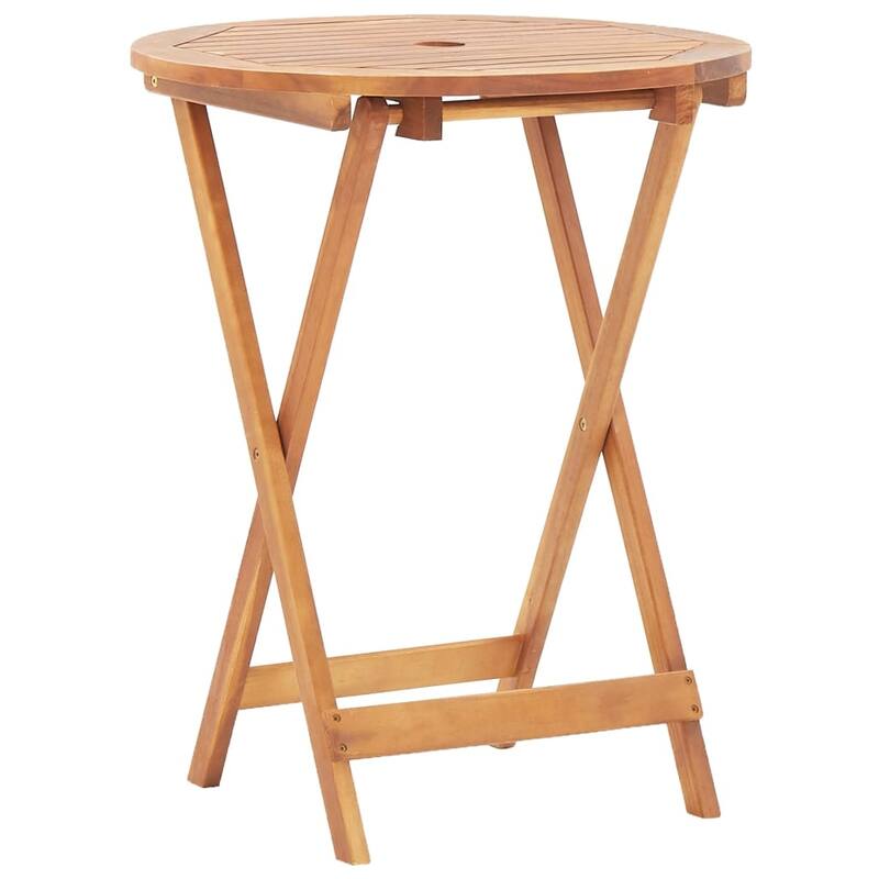 vidaXL Bistro Set Grey Solid acacia wood, polypropylene Standard