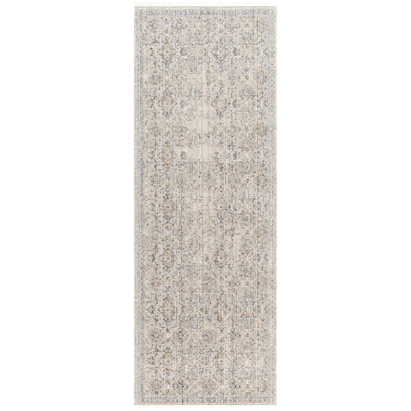 Becki Owens x Surya Margaret Indoor/Outdoor Washable Area Rug - 2'7" x 7'3" - Gray