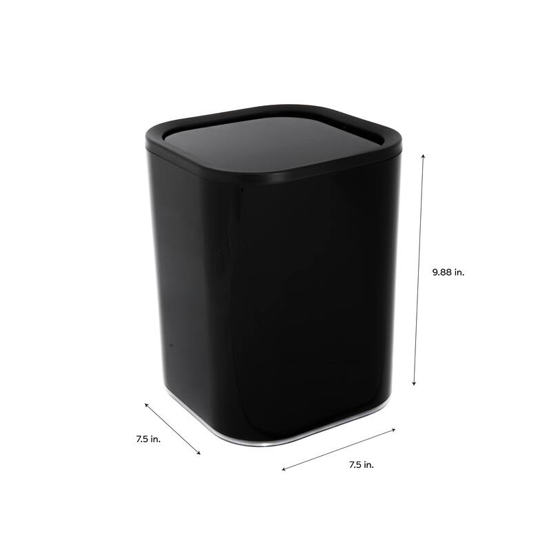 Bath Bliss 2 Pack 8L Acrylic Waste Bin