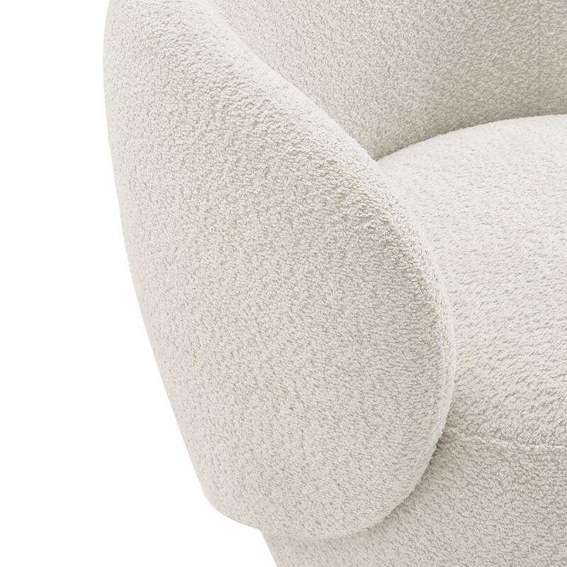 Spruce & Spring Ariel Upholstered Swivel Accent Chair Fabric