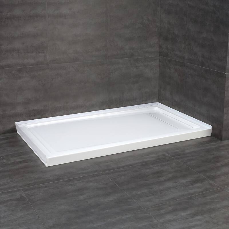 OVE DECORS Adena White Shower Base 60x36 in white
