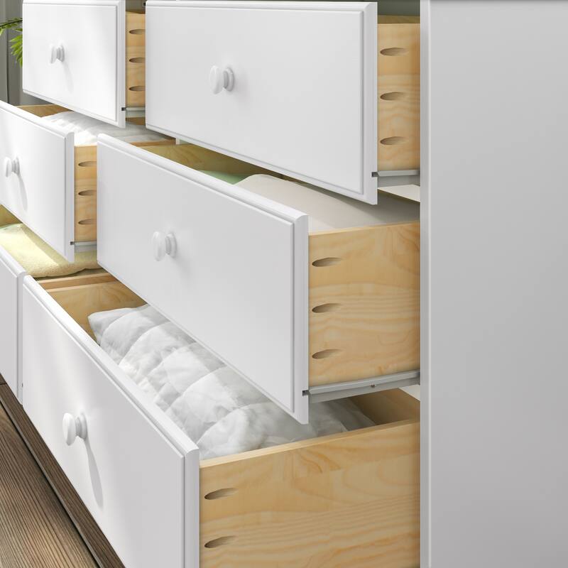 Max and Lily Solid Wood 6-Drawer Dresser