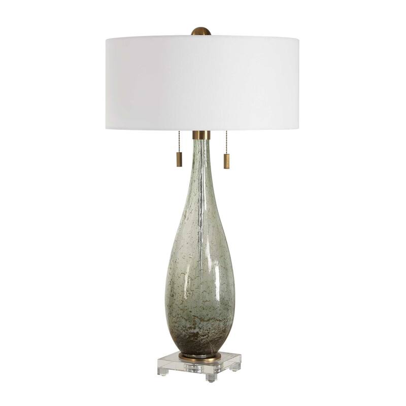 Uttermost Cardoni Green Table Lamp - 18.00" W x 32.25" H x 18.00" D
