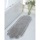 Home Weavers Allure Collection Absorbent Cotton, Machine Washable and Dry Bath Rugs - 21"x54" - Grey