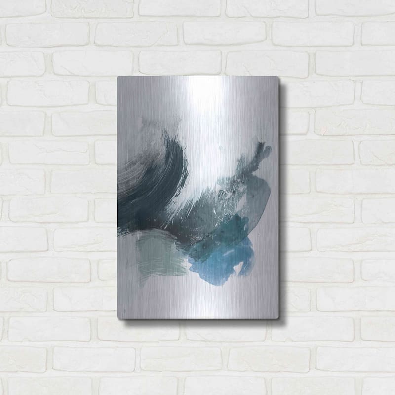 Luxe Metal Art 'Coastal Crush II' by Victoria Borges, Metal Wall Art