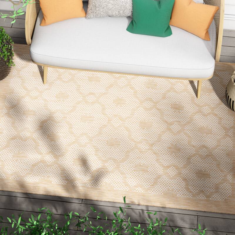 Well Woven Medusa Sol Indoor Outdoor Area Rug