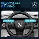 preview thumbnail 3 of 8, Mercedes-Benz AMG GTR 12V Kids Ride-On Car with Remote Control, Safety Features, Lights, and Long Battery Life - White