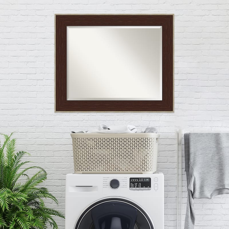 Beveled Bathroom Wall Mirror - William Frame