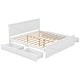 preview thumbnail 16 of 33, Wooden Storage Platform Bed with 4 Drawers & Support Legs