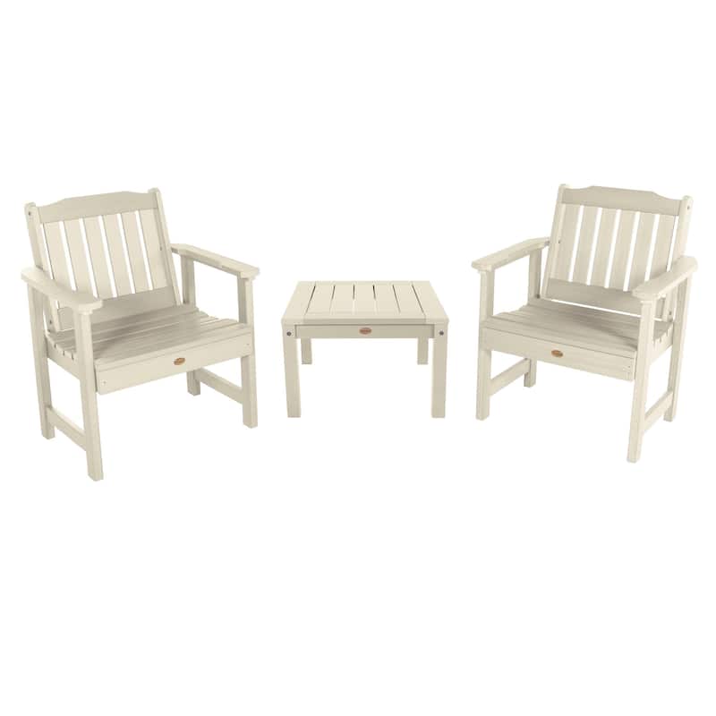 HIGHWOOD Lehigh Garden Chair Conversation Set - Whitewash