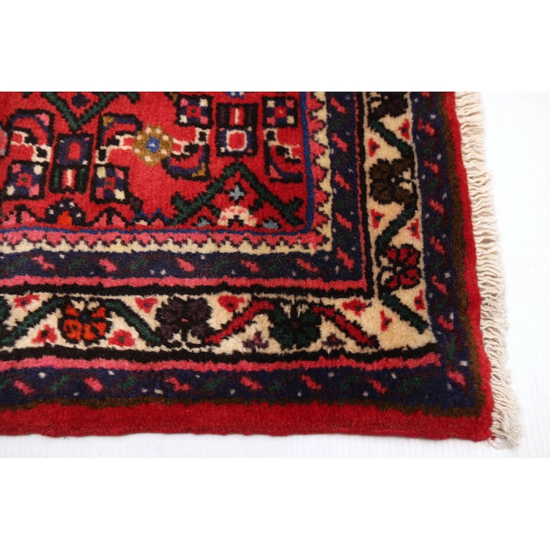 ECARPETGALLERY Hand-knotted Andelz Red Wool Rug - 2'8 x 9'2