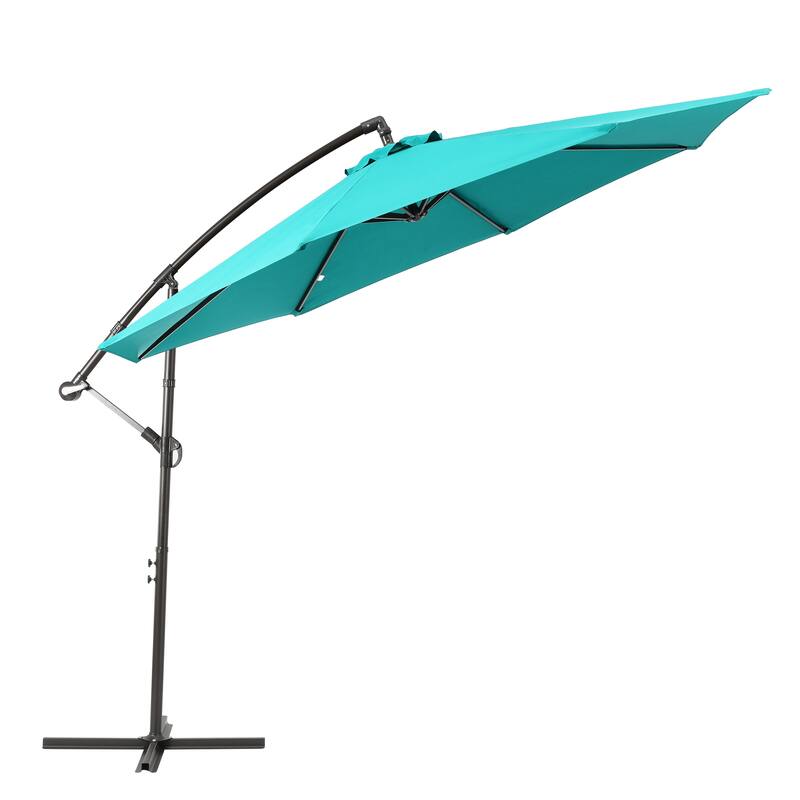 Weller 10-foot Offset Cantilever Hanging Patio Umbrella