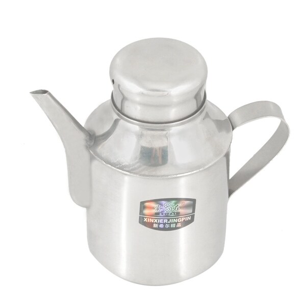 Unique Bargains Round Spout Handle Stainless Steel 110Z Water Kettle Pot Teakettle