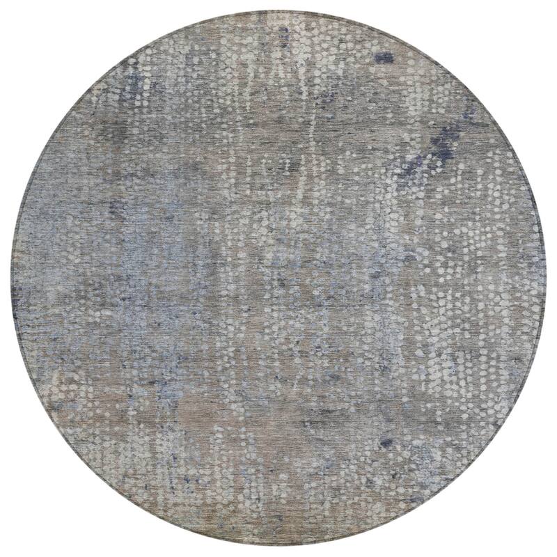 HomeRoots Abstract Transitional Rectangle Outdoor Rug
