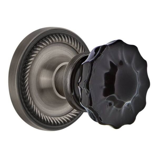 Nostalgic Warehouse Rope Solid Brass Rose Single Dummy Door Knob with