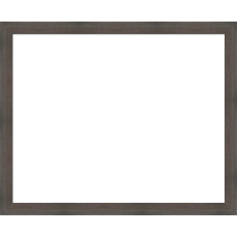 Amanti Art Hardwood Chocolate Narrow Framed Dry Erase Magnetic Board