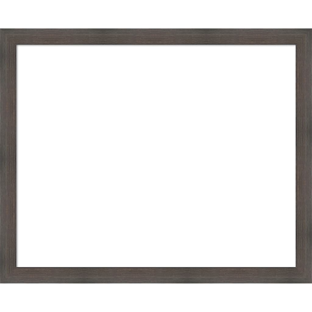 Amanti Art Hardwood Chocolate Narrow Framed Dry Erase Magnetic Board