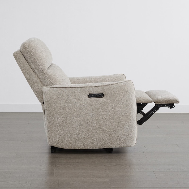 Spruce & Spring Dual Motors Power Lay Flat Recliner with Headrest