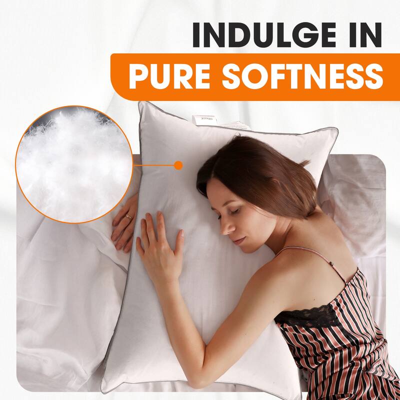 Cheer Collection Down Alternative Pillows (Set of 2 or 4) - White