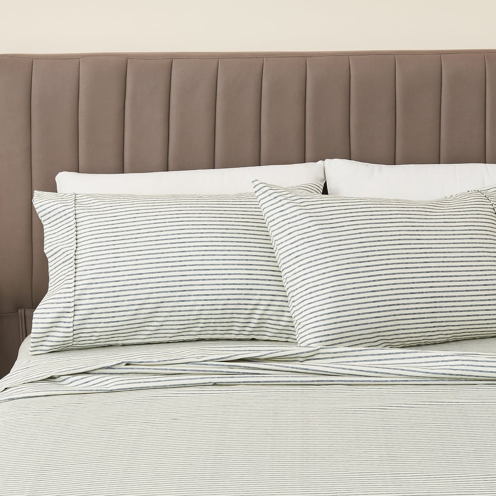 Linery & Co. Ultra-Soft Striped Brushed Microfiber Sheet Set.