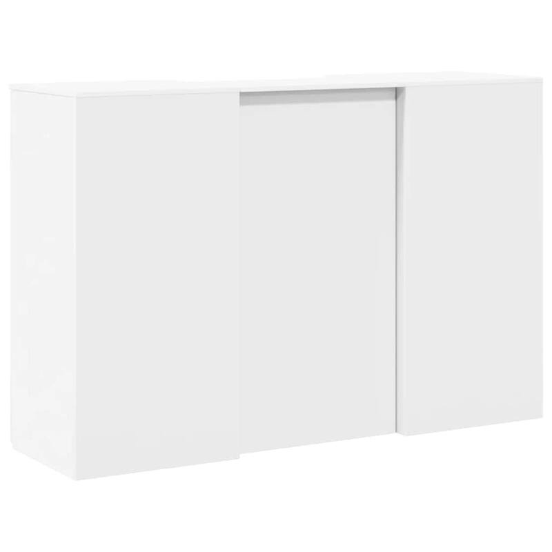 vidaXL Reception Desk White Engineered wood Large Reception Desk
