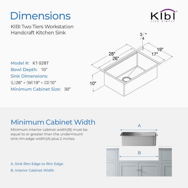 Handcrafted Single-bowl 16-gauge Stainless Steel Undermount Sink Set