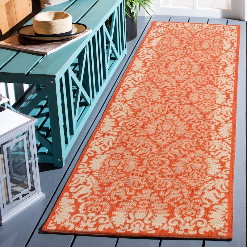SAFAVIEH Courtyard Peggie Indoor/ Outdoor Patio Backyard Rug