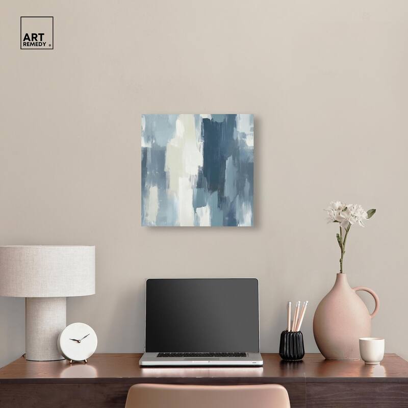 Blue Union Canvas by Art Remedy, Gallery Wrapped