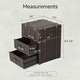 preview thumbnail 12 of 20, COZAYH Vintage Nightstand with Buckle Hinged Top, Linen Accent End Side Table for Living Room, Rectangle, Grey