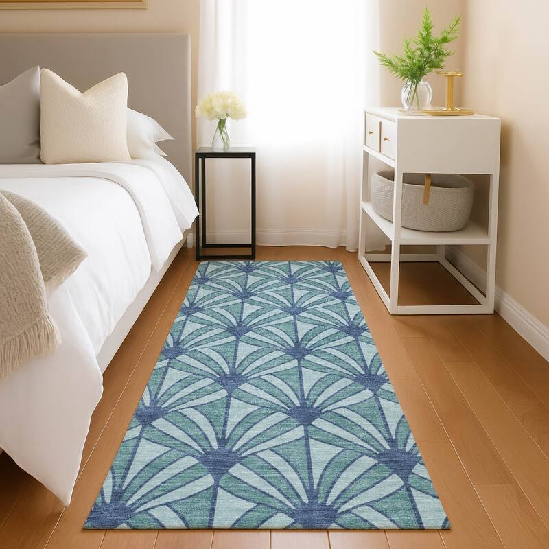 Machine Washable Indoor/ Outdoor Casual Kim Chantille Rug